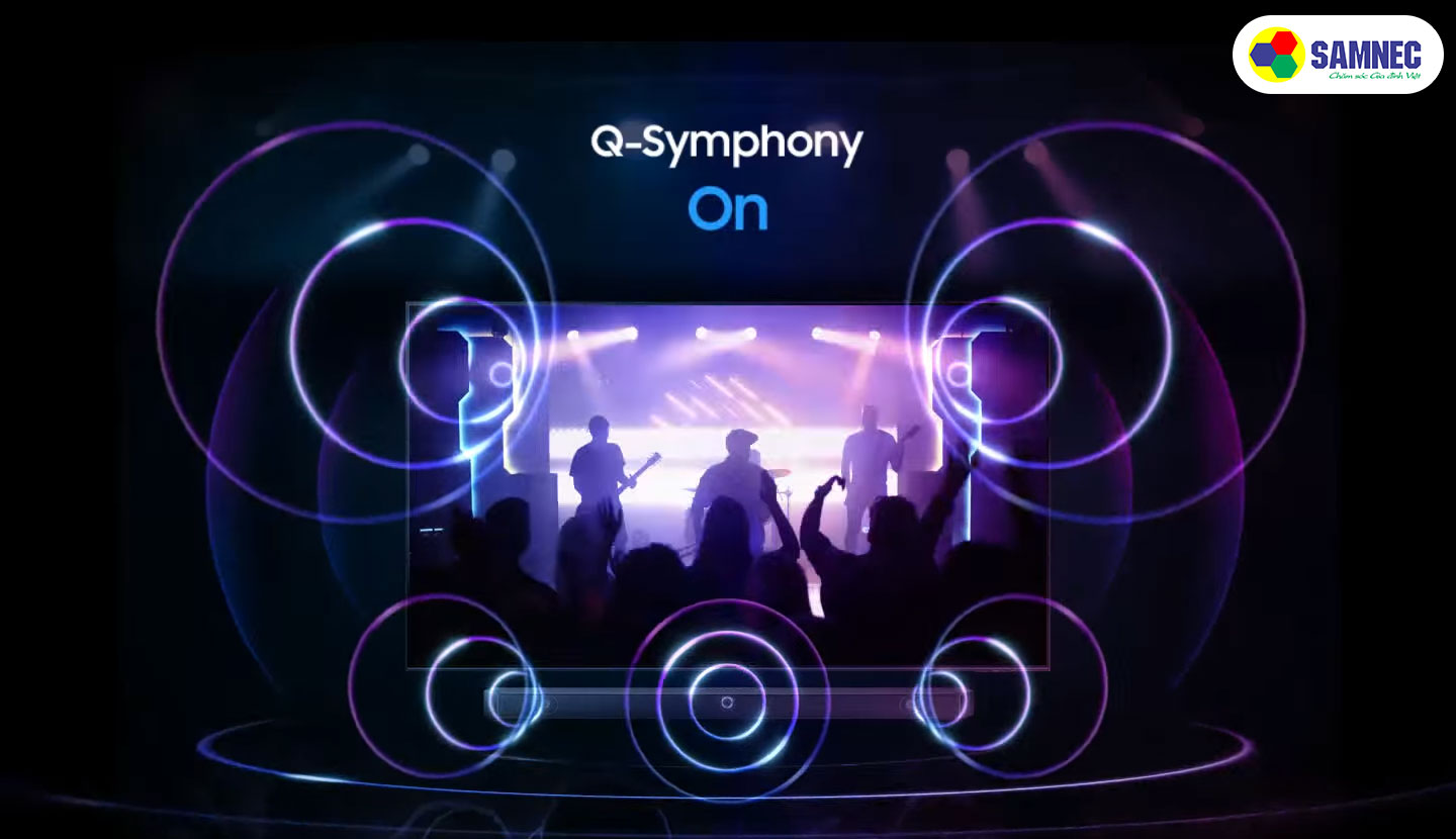 Công nghệ Q-Symphony trên Loa thanh Samsung Q-series HW-Q990C/XV