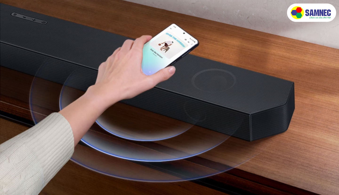 Tính năng Tap Sound - đơn giản chạm và phát của Loa thanh Samsung Q-series HW-Q990C/XV