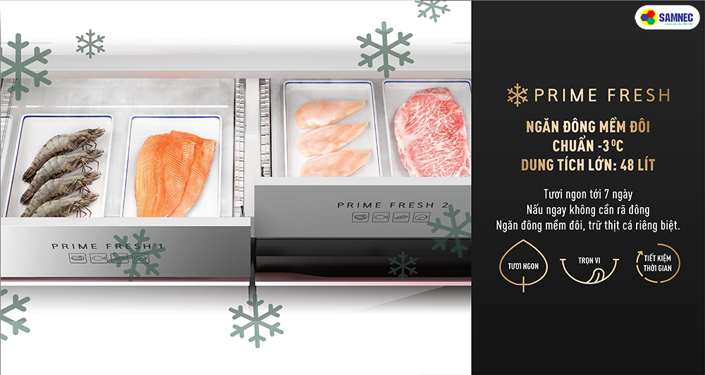 Ngăn Prime Fresh dung tích lớn trên Tủ lạnh 4 cửa PRIME+ Edition NR-XY680YMM