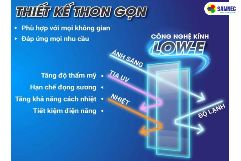 Công nghệ Low-E của tủ mát Pinimax 290 lít PNM359KL