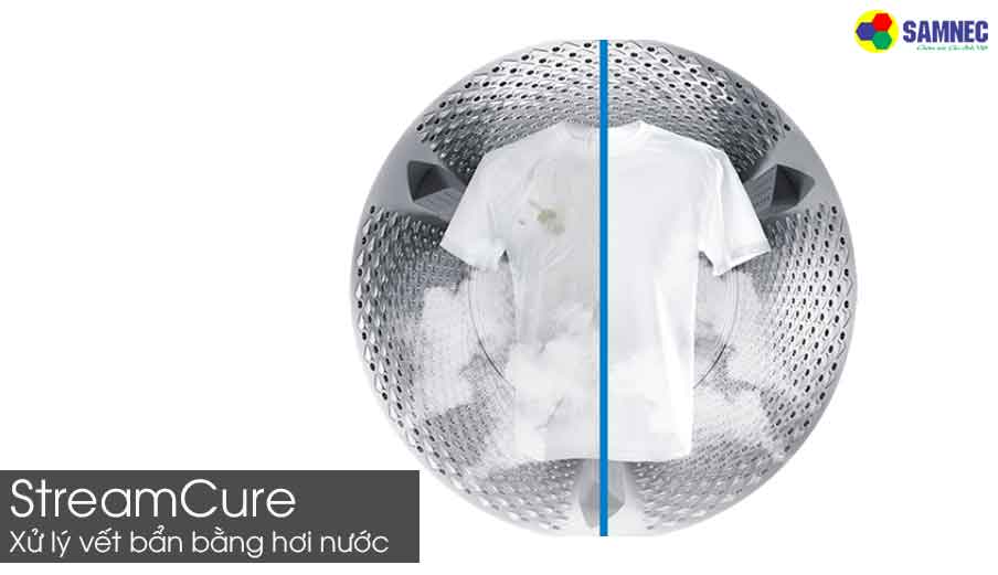 Công nghệ hơi nước StreamCure trên máy giặt Beko WCV9614XB0STS