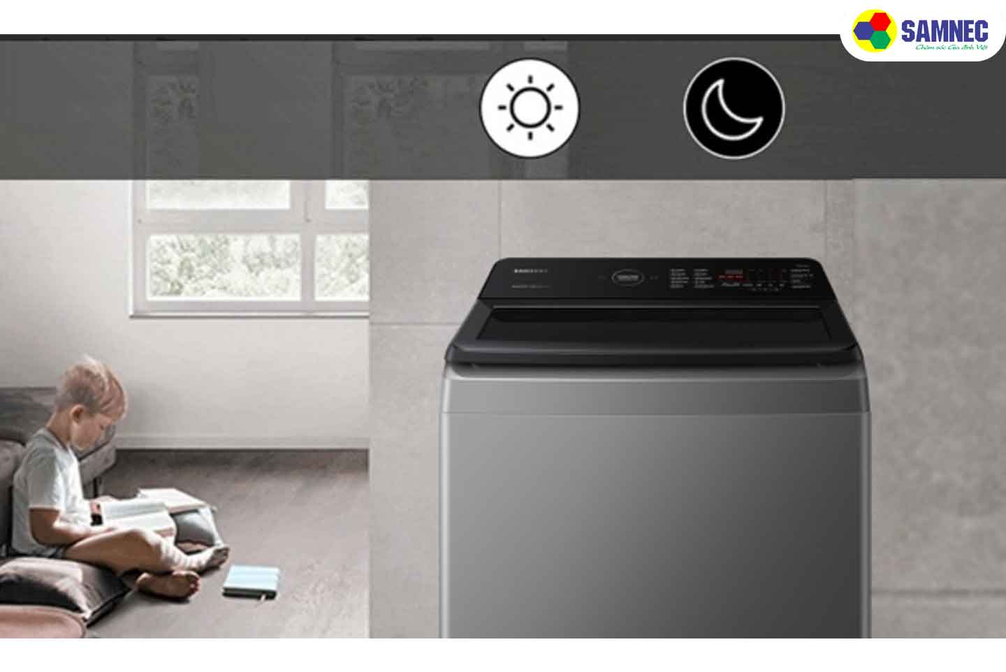 Công nghệ VRT Plus trên máy giặt Samsung Ecobubble 10kg WA10CG5745BDSV