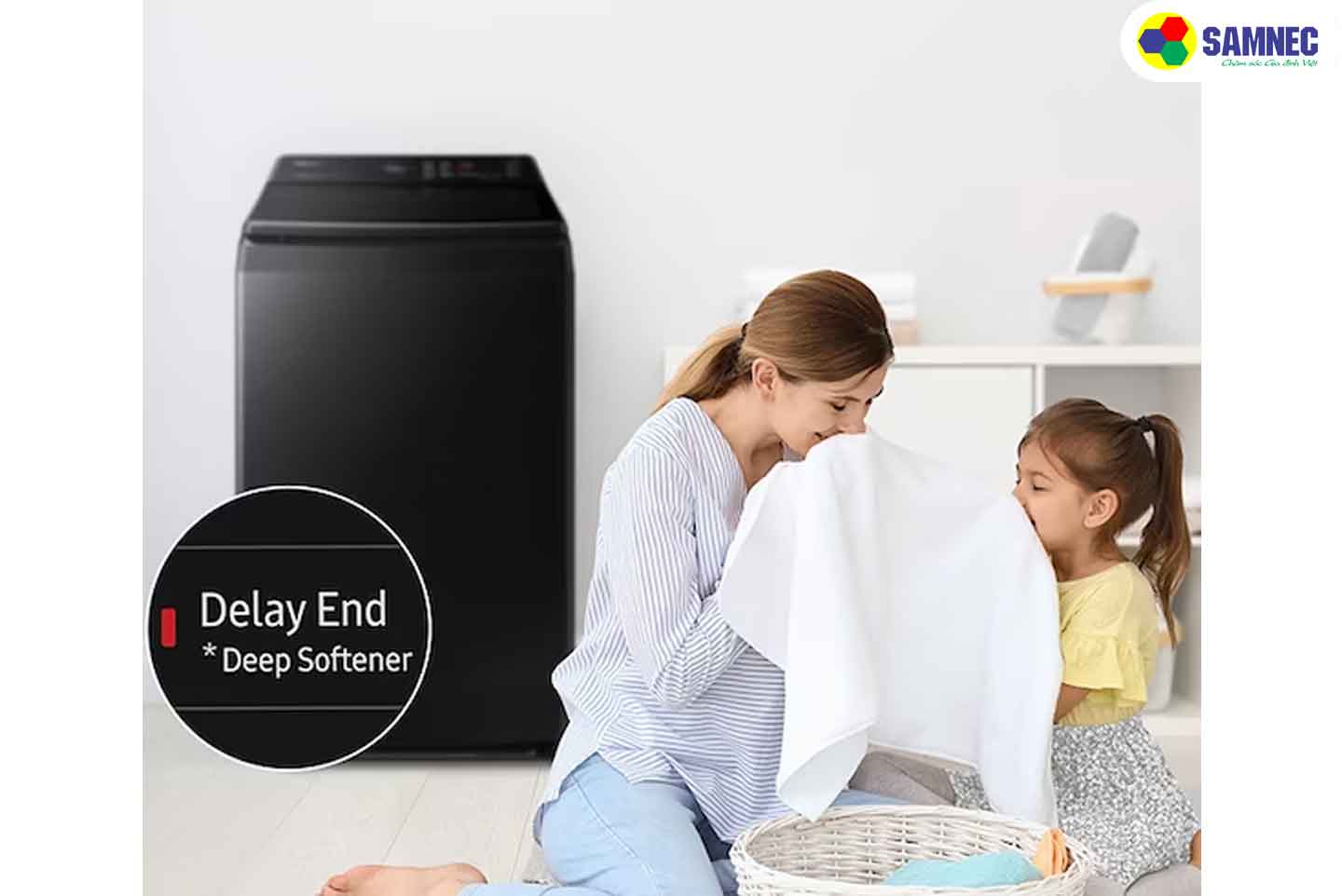 Máy giặt cửa trên Samsung Ecobubble 10 kg WA10CG5745BDSV