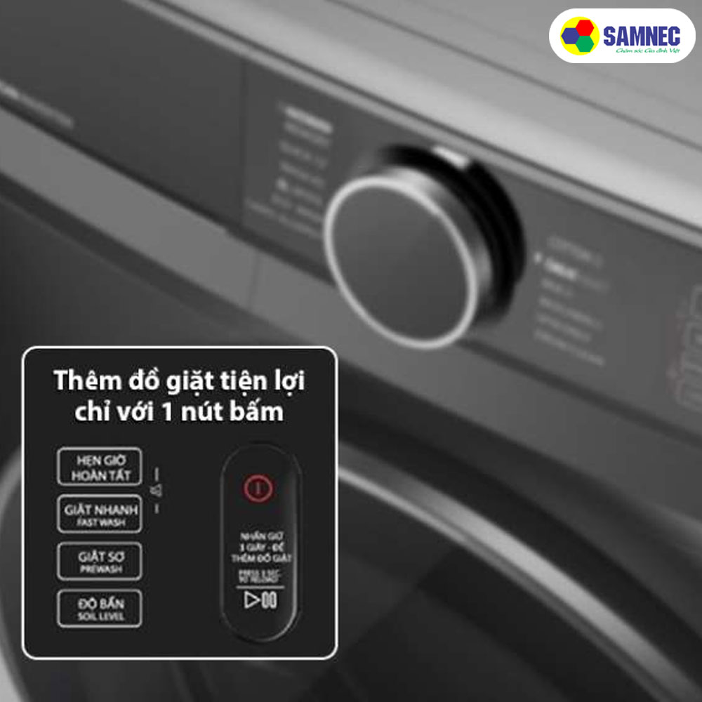 Chức năng thêm đồ khi giặt của Máy giặt Toshiba TW-BK115G4V(MG)