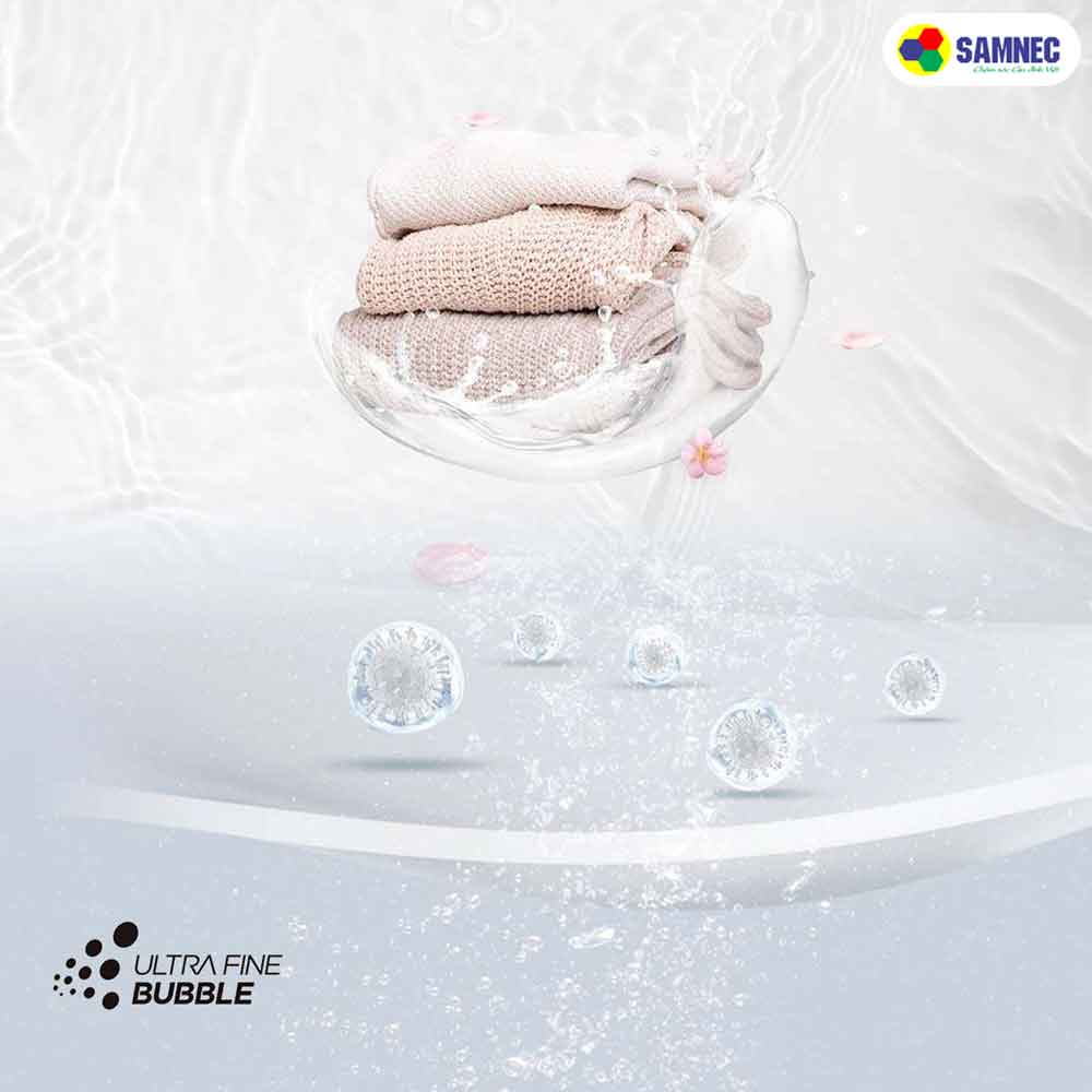 Công nghệ Ultra Fine Bubble siêu bọt khí Nano của Máy giặt Toshiba Inverter 13 kg AW-DUM1400LV(MK)