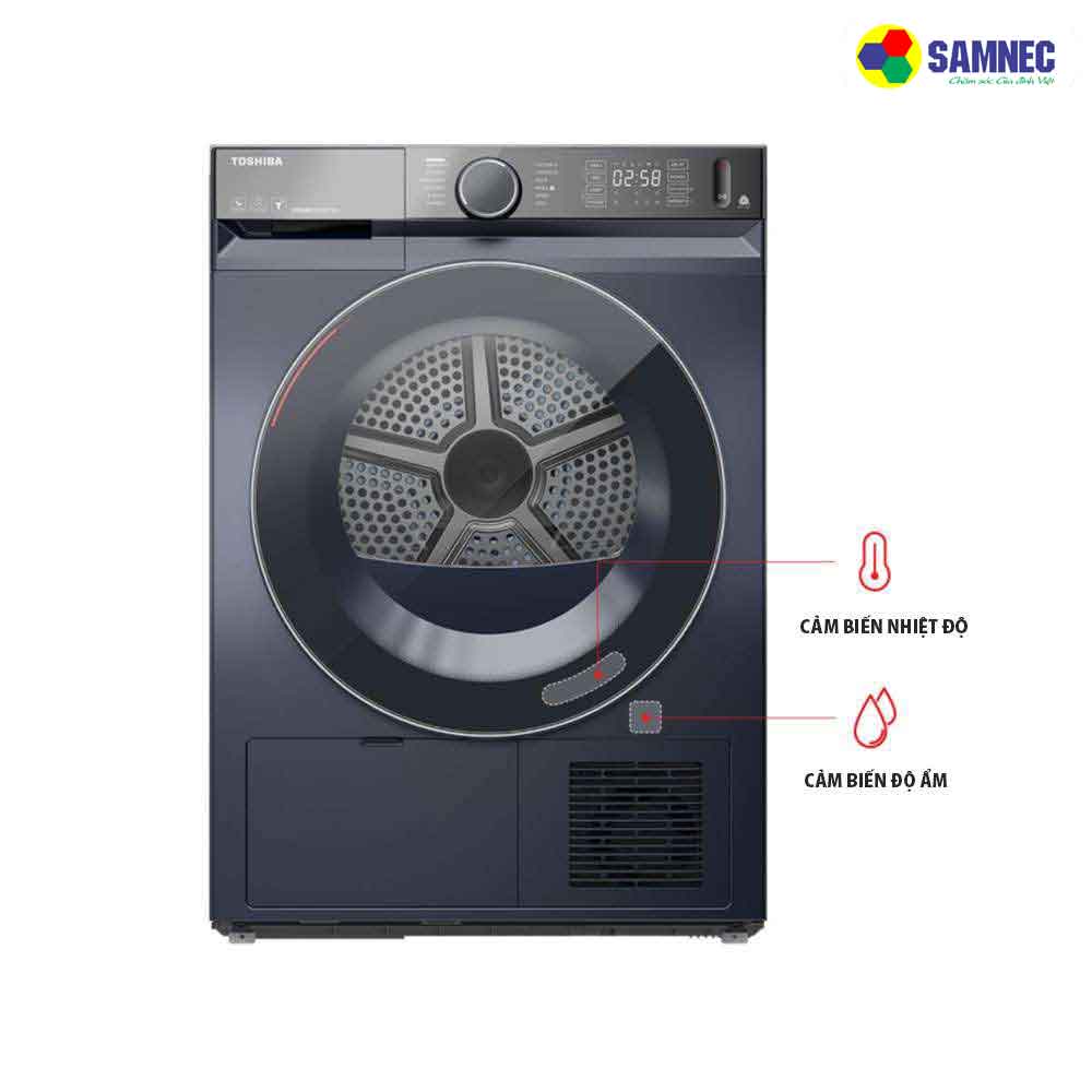 Công nghệ SenseDry trên máy sấy bơm nhiệt Toshiba TD-BK110GHV (MK)