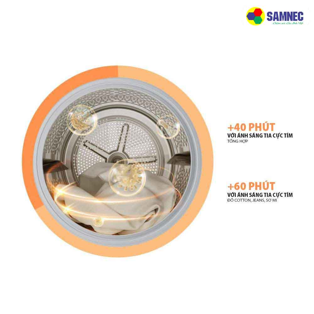 Chế độ khử khuẩn mạnh mẽ trên máy sấy bơm nhiệt Toshiba TD-BK110GHV (MK)