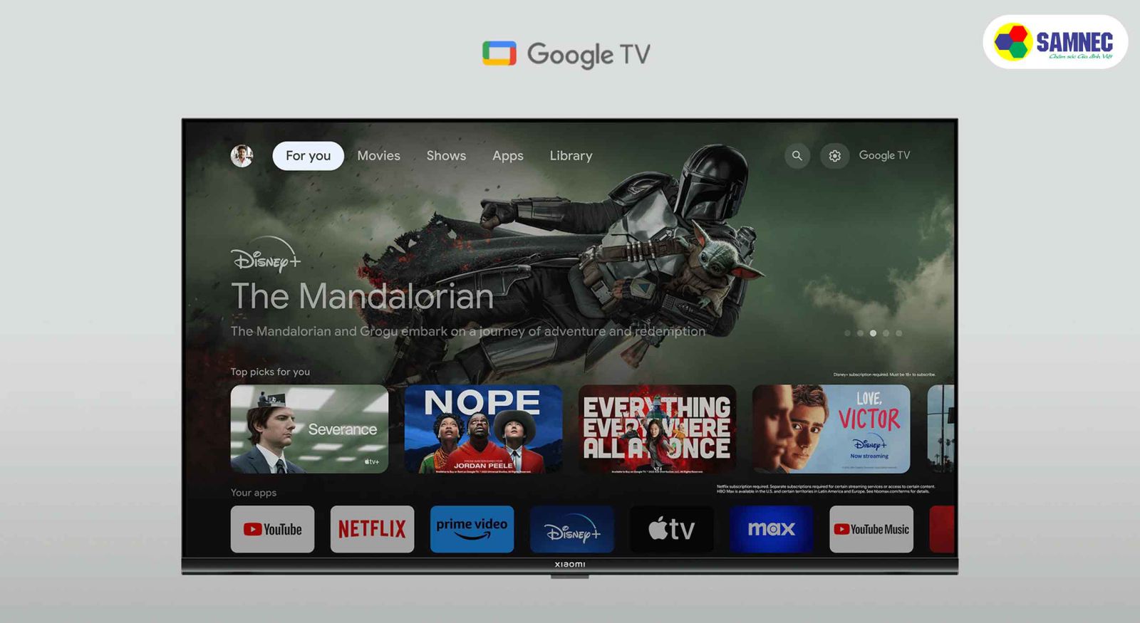 Google TV trên Xiaomi Google Tivi HD 32 inch 32A L32M8-P2SEA