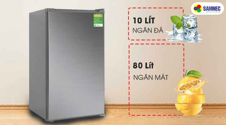 Tủ lạnh Beko 90 lít RS9052S phù hợp với nhu cầu sử dụng của 1 đến 2 người