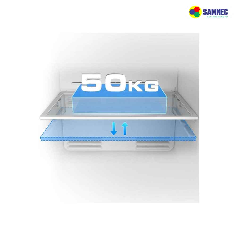 Kệ kính chắc chắn, tối ưu không gian tủ lạnh Toshiba GR-RT329WE-PMV(52)