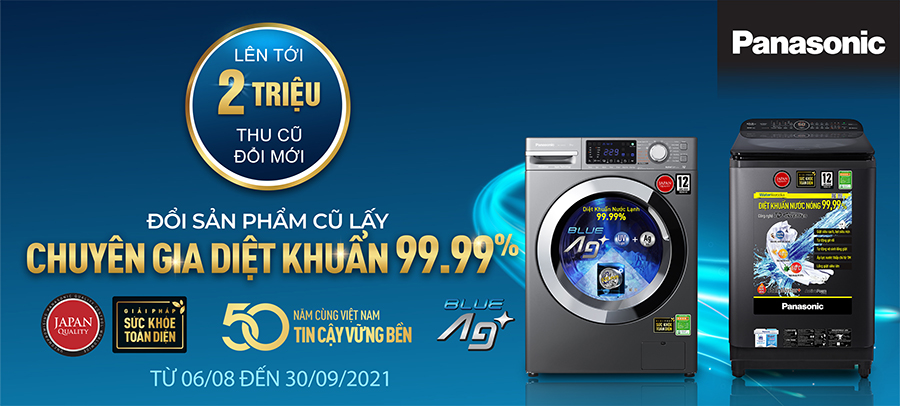 Thu cũ đổi mới máy giặt Panasonic