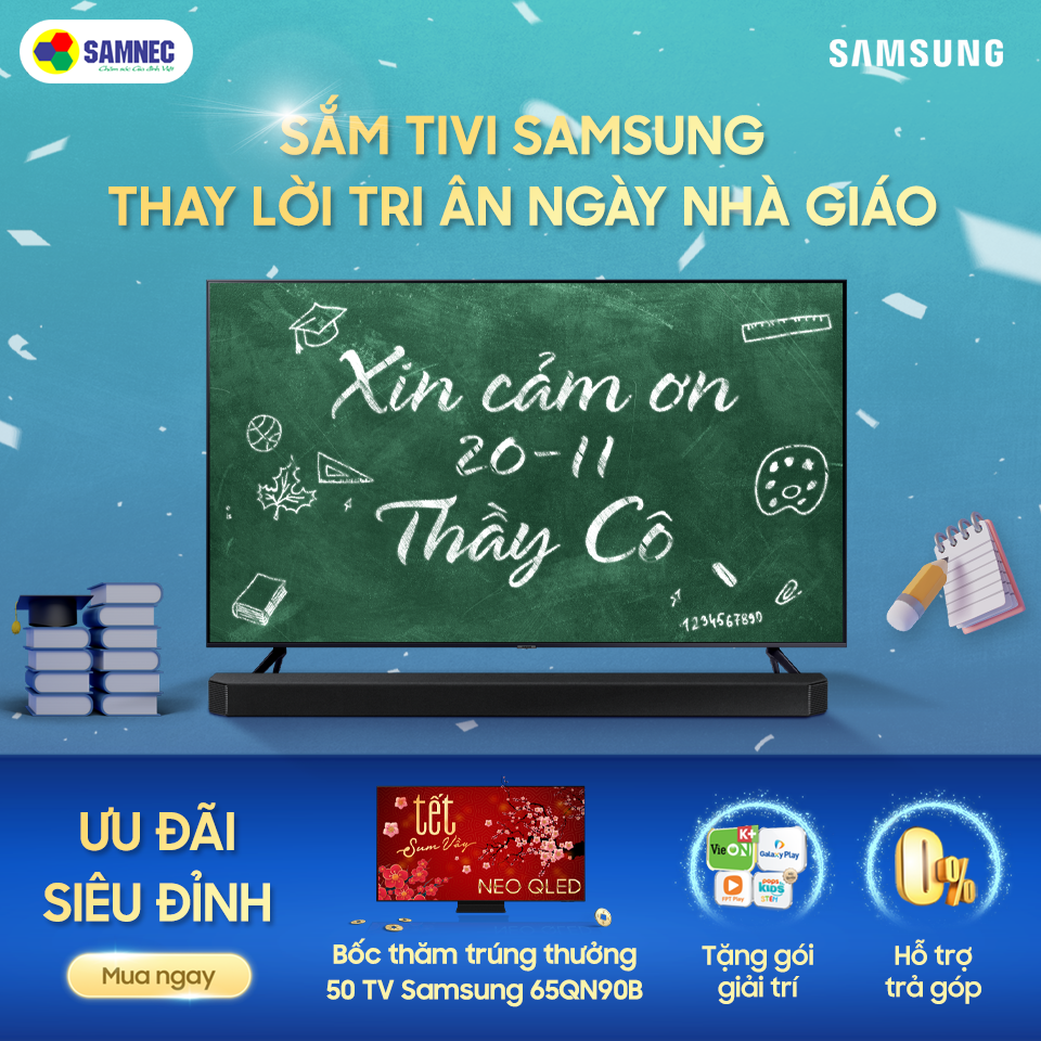 Tivi Samsung tặng thầy cô