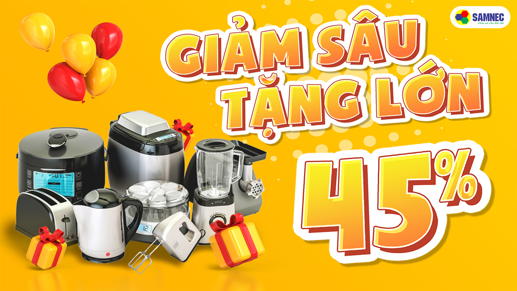 Gia dụng sale sốc chỉ từ 50K tại samnec điện máy
