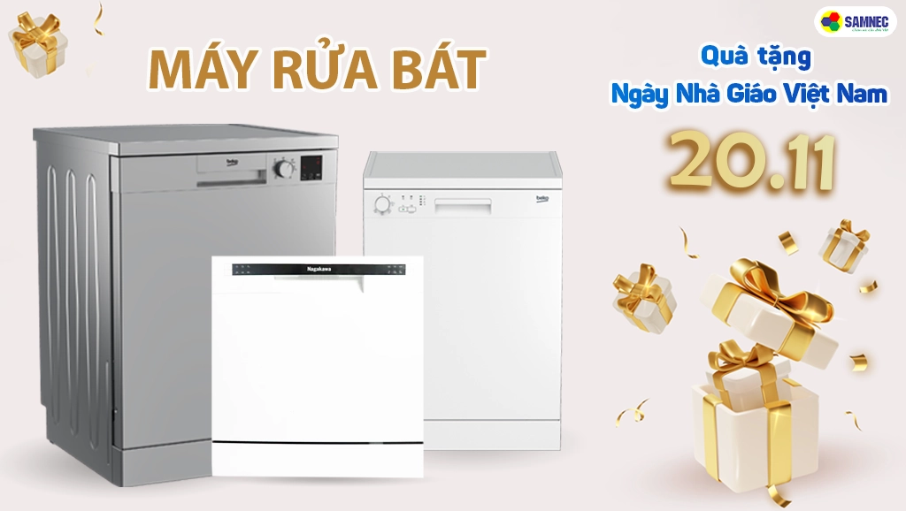 quà tặng cô giáo ý nghĩa 20/11 là máy rửa bát
