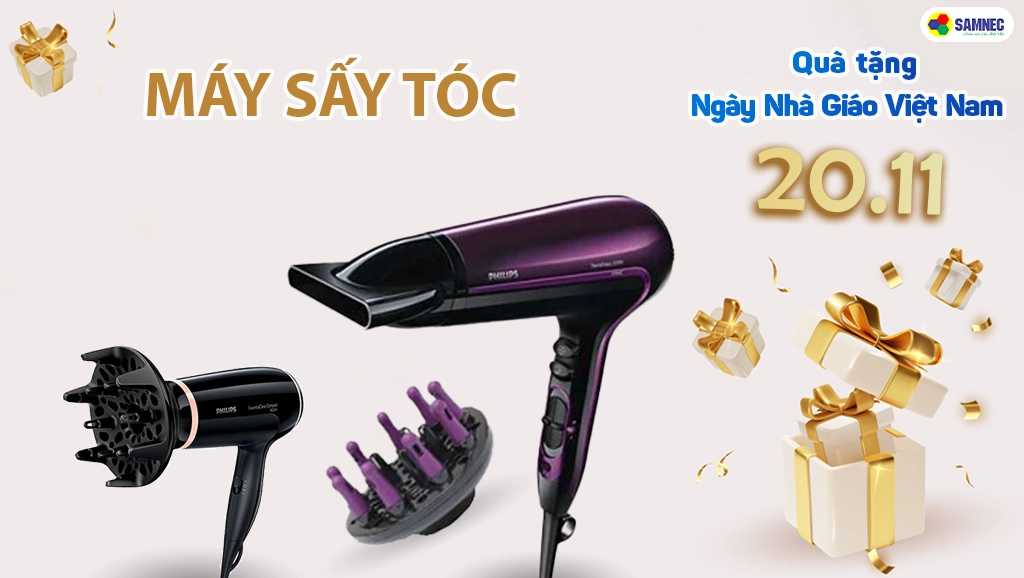 quà tặng ý nghĩa cho thầy giáo ngày 20/11 là máy sấy tóc