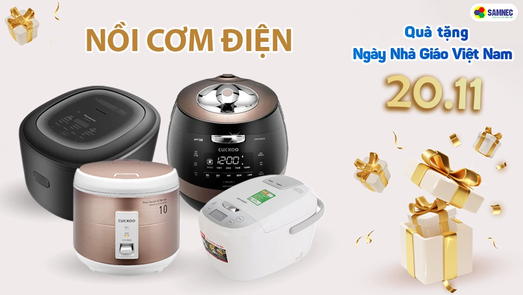 Quà tặng ý nghĩa ngày nhà giáo việt nam 20 tháng 11 là nồi cơm điện