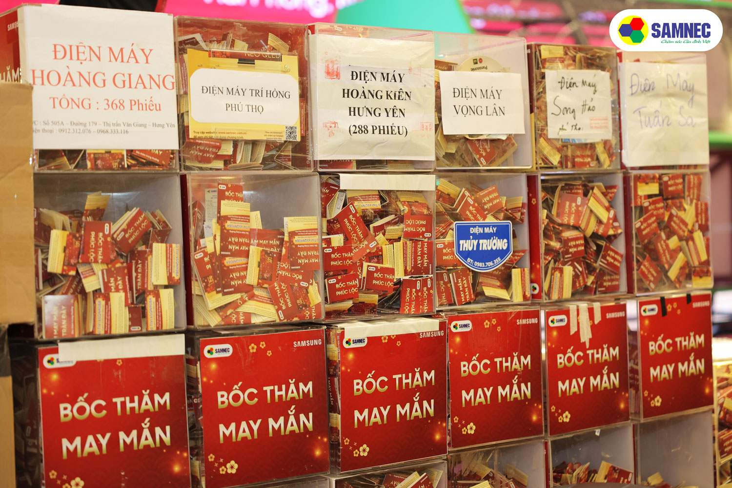 Ảnh thùng bốc thăm của chương trình Bốc thăm may mắn Phúc lộc tràn đầy