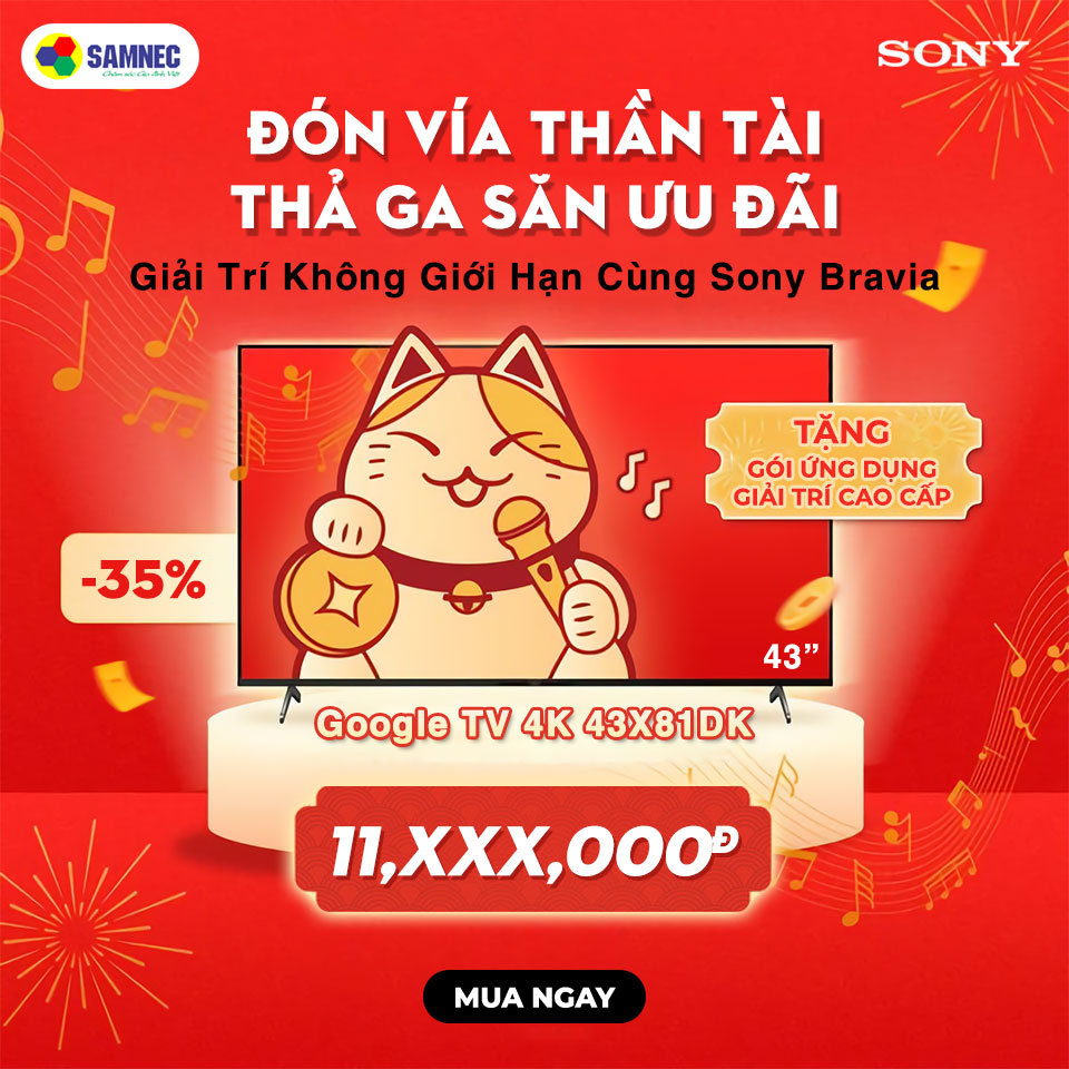 Google Tivi Sony 43 inch X81DK