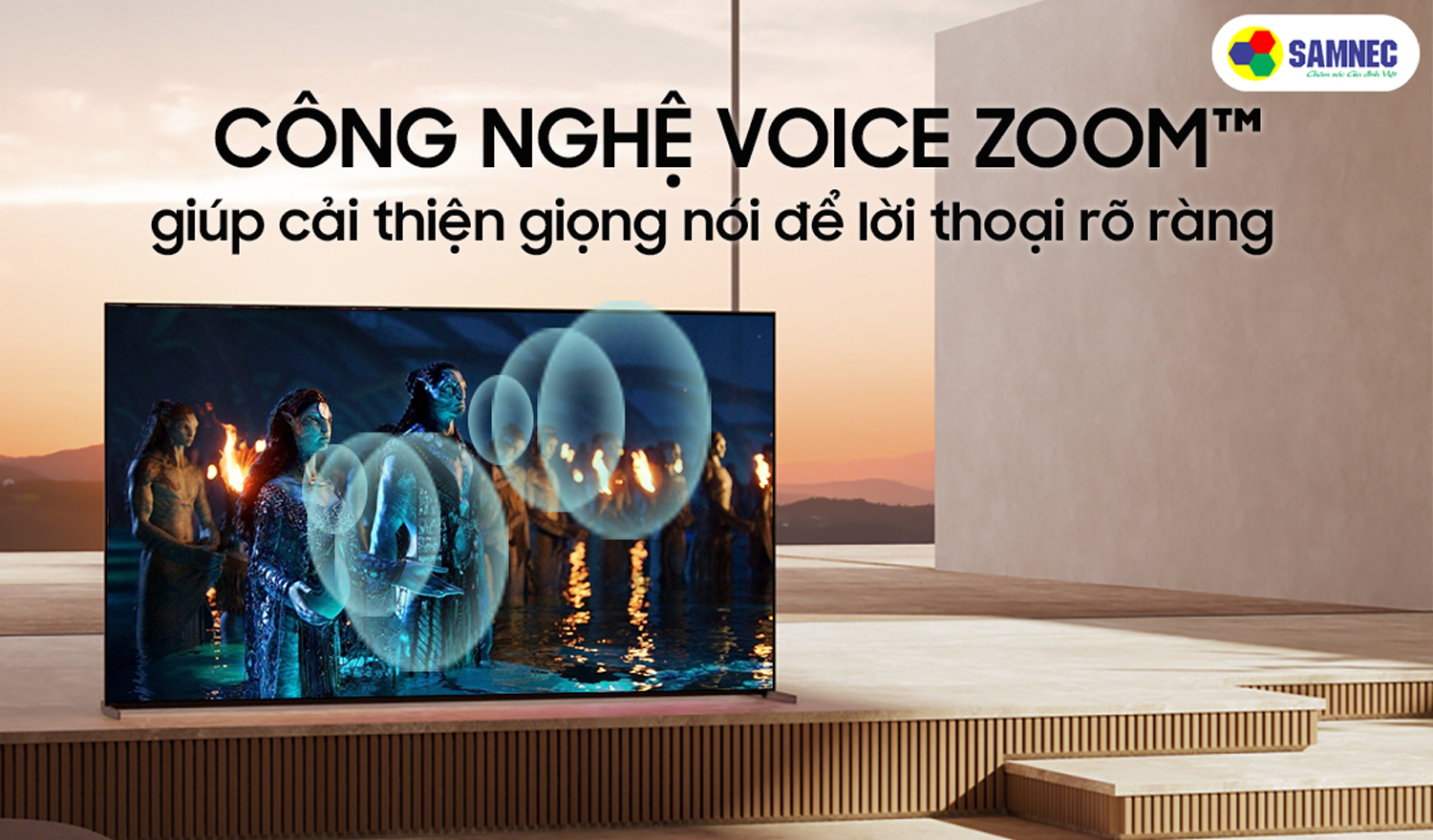 công nghệ Voice Zoom™ 2 trên tivi Sony