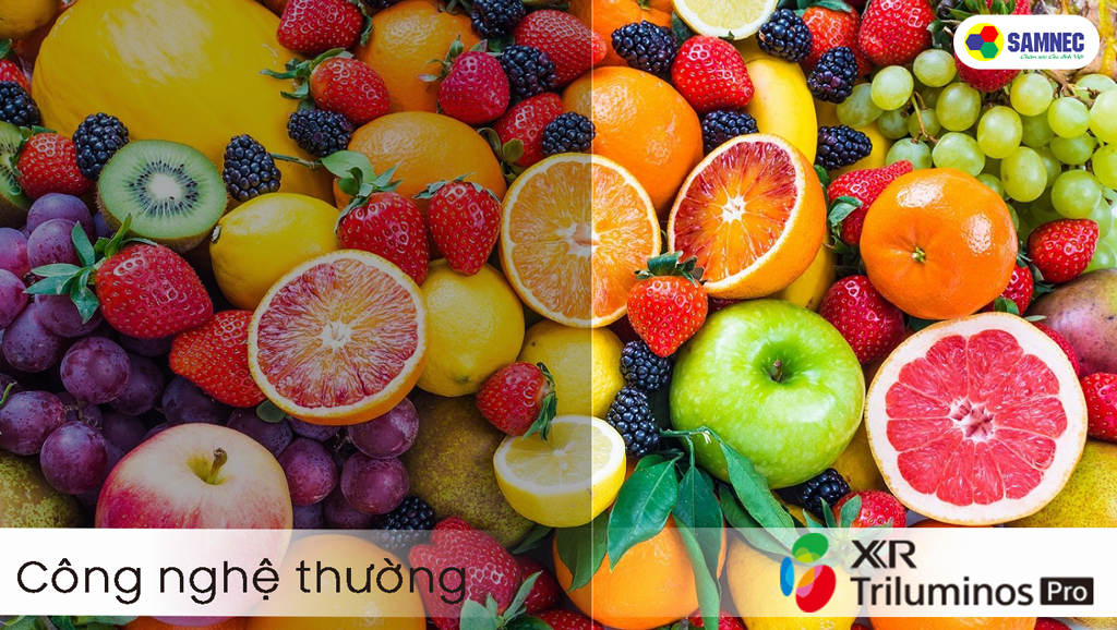 Công nghệ cải thiện màu sắc Triluminus trên tivi Sony