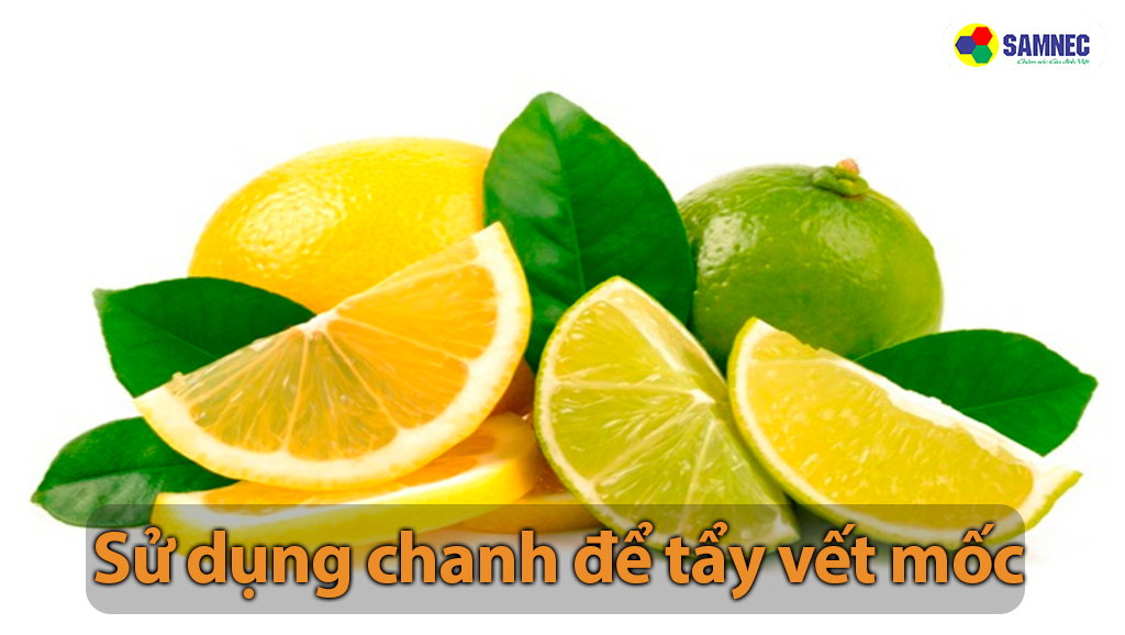 Sử dụng chanh để tẩy vết mốc trên quần áo