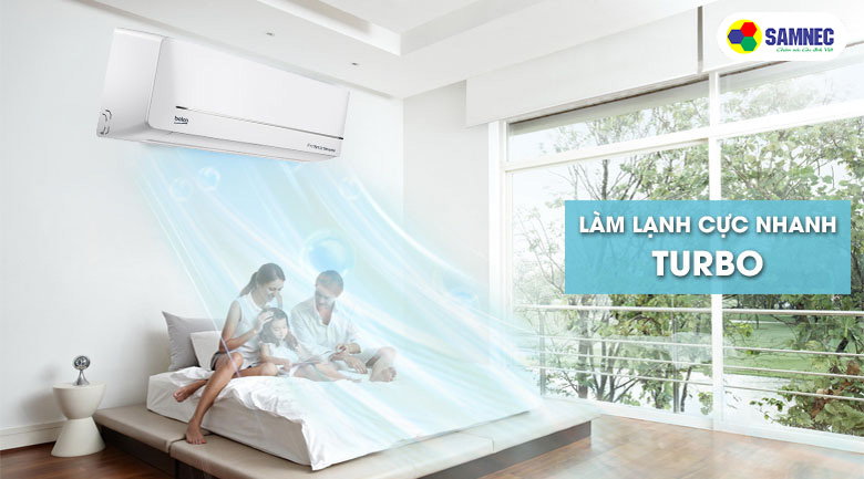 Công nghệ làm mát nhanh Turbo trên điều hòa Beko