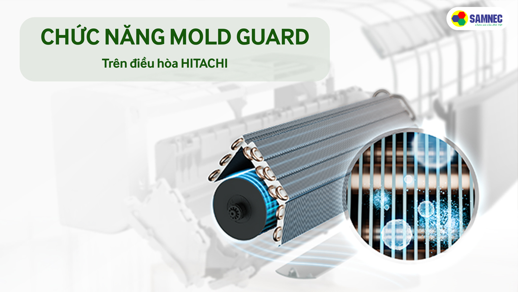 Chức năng Mold Guard trên điều hòa Hitachi