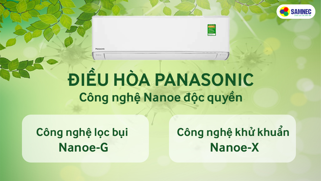 Công nghệ Nanoe độc quyền trên điều hòa Panasonic