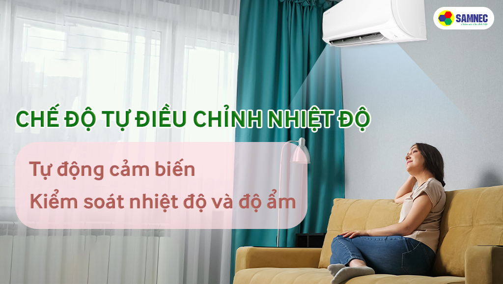 Chế độ tự điểu chỉnh nhiệt độ  AUTO trên điều hòa
