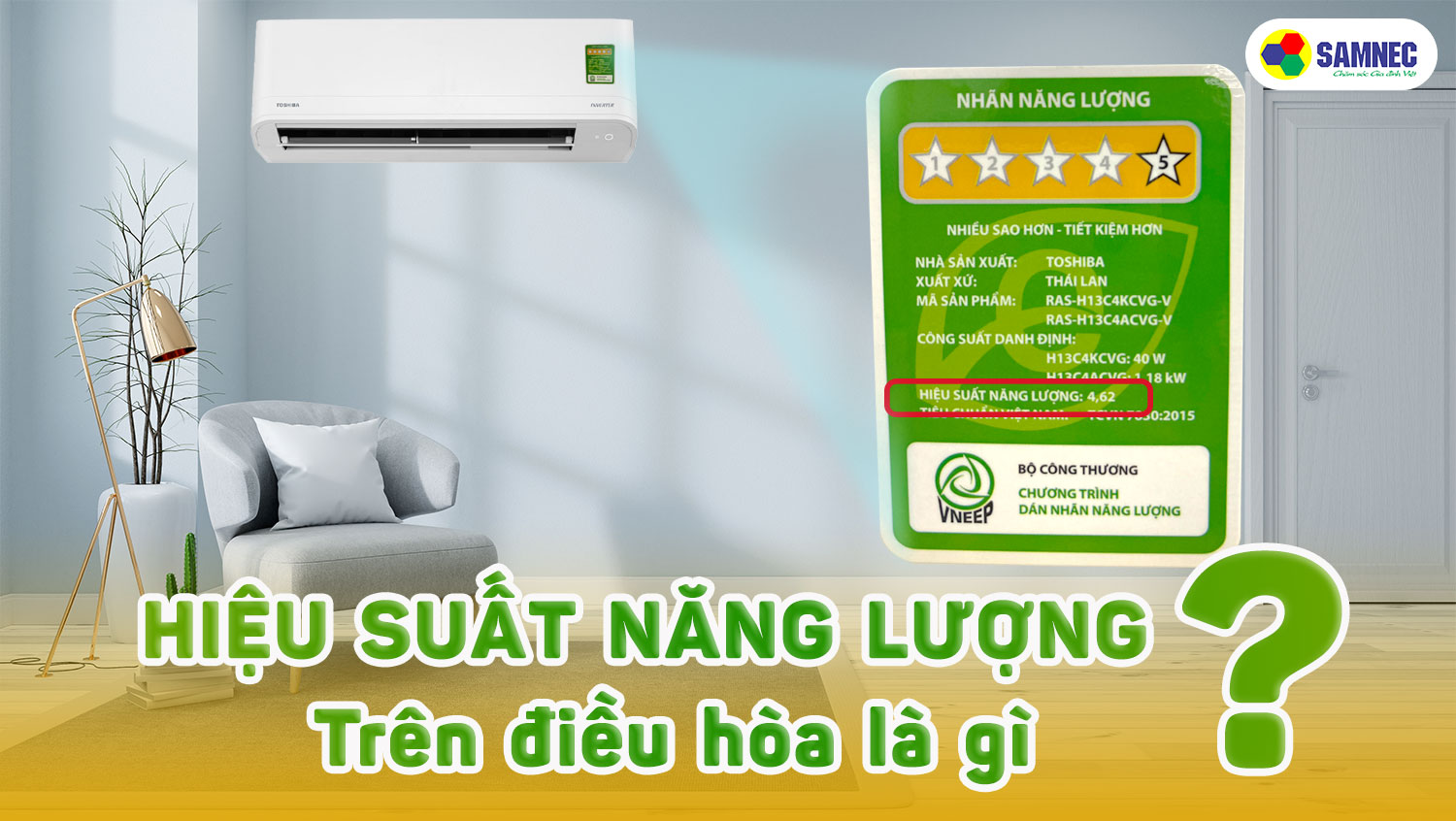 Thế nào là hiệu suất năng lượng trên điều hòa?