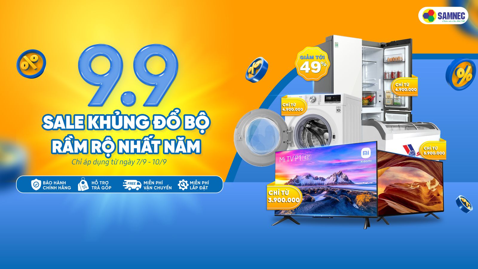 9.9 Sale khủng điện máy