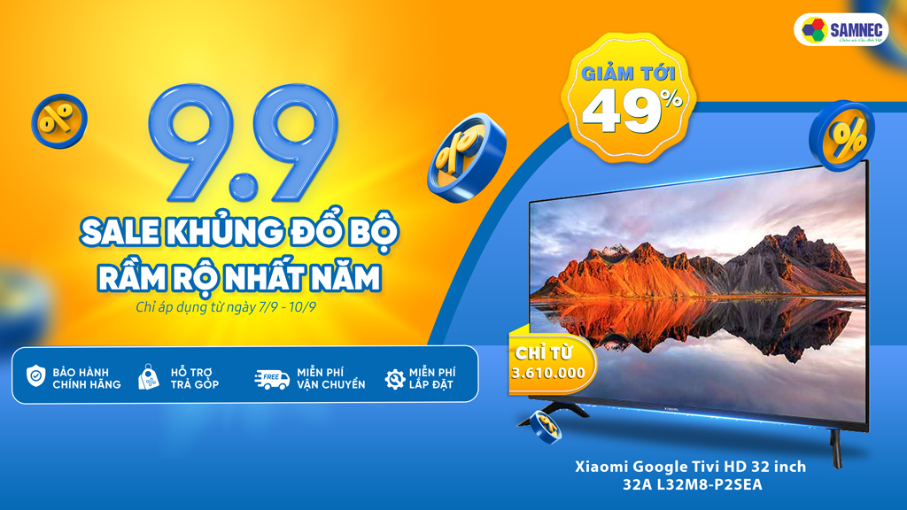 Khuyến mại siêu sale 9.9 tivi