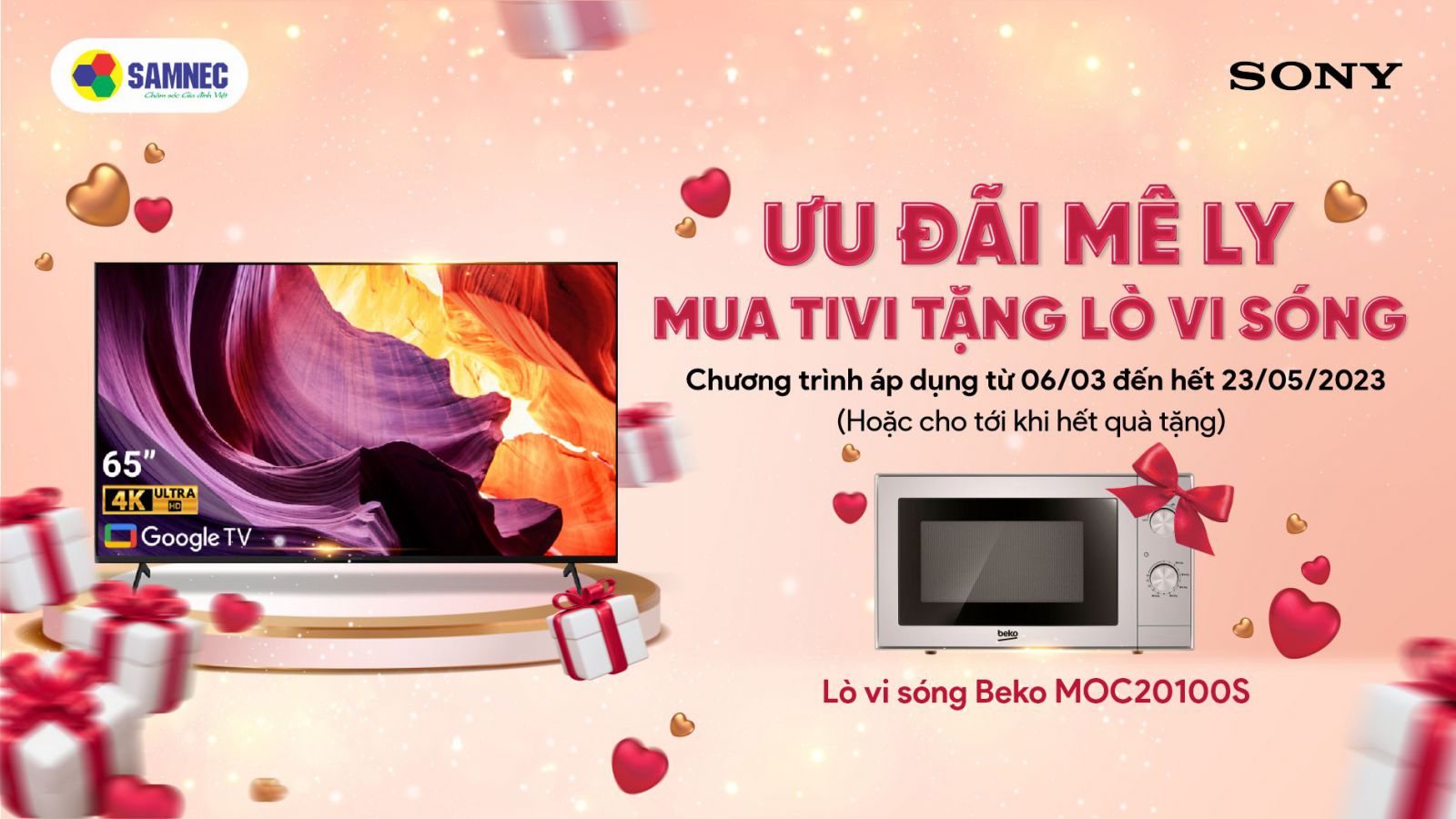 Mua tivi sony tặng lò vi sóng