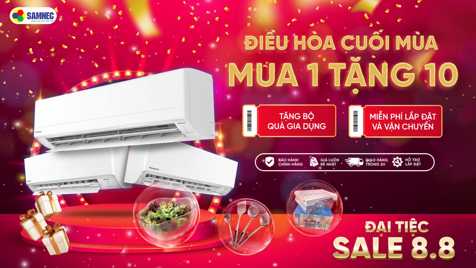 Đại tiệc sale điều hòa - mua 1 tặng 10