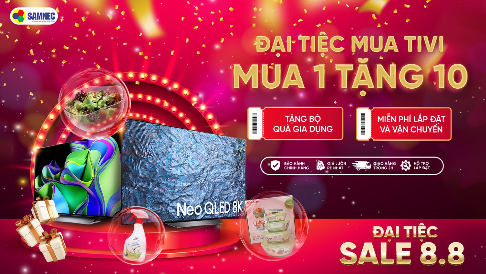 Đại tiệc sale tivi - mua 1 tặng 10