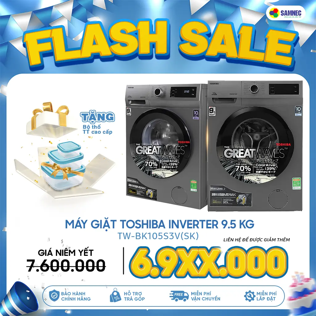 Giảm giá Halloween máy giặt Toshiba