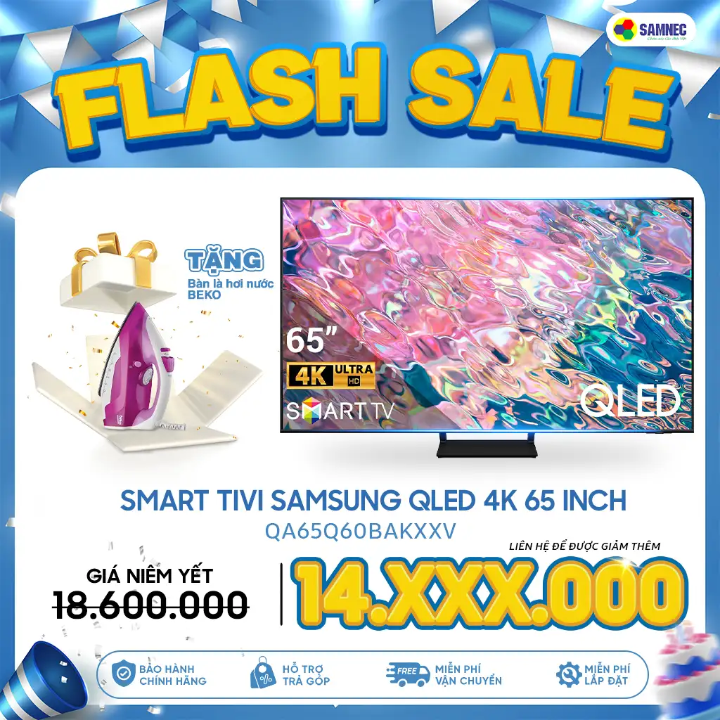 Halloween giảm giá tivi Samsung 65 inch Q60B