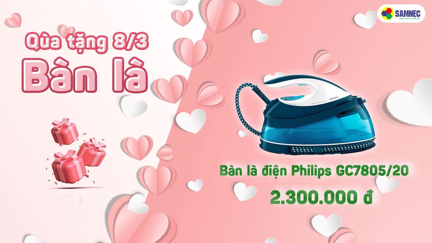 Khuyến mãi 8/3 bàn là