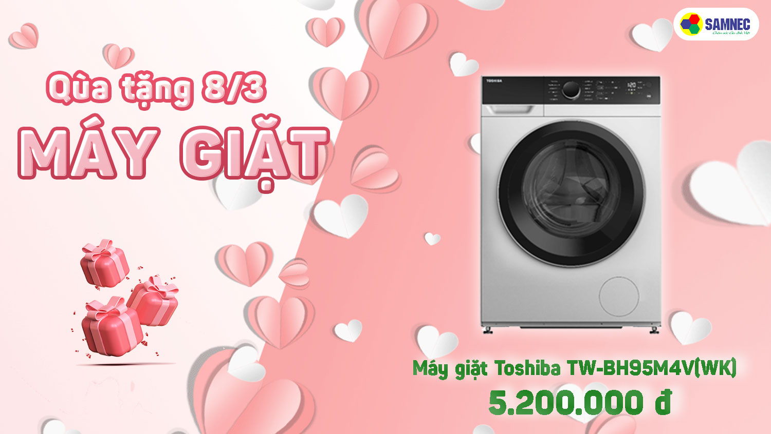 Khuyến mại 8/3 máy giặt