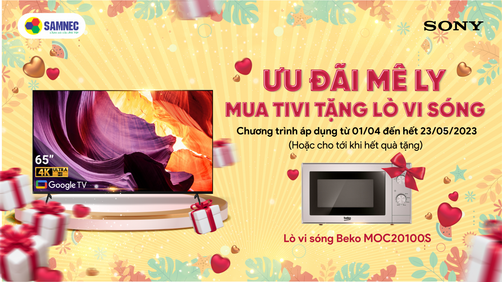 khuyễn mãi mua tivi sony tháng 4