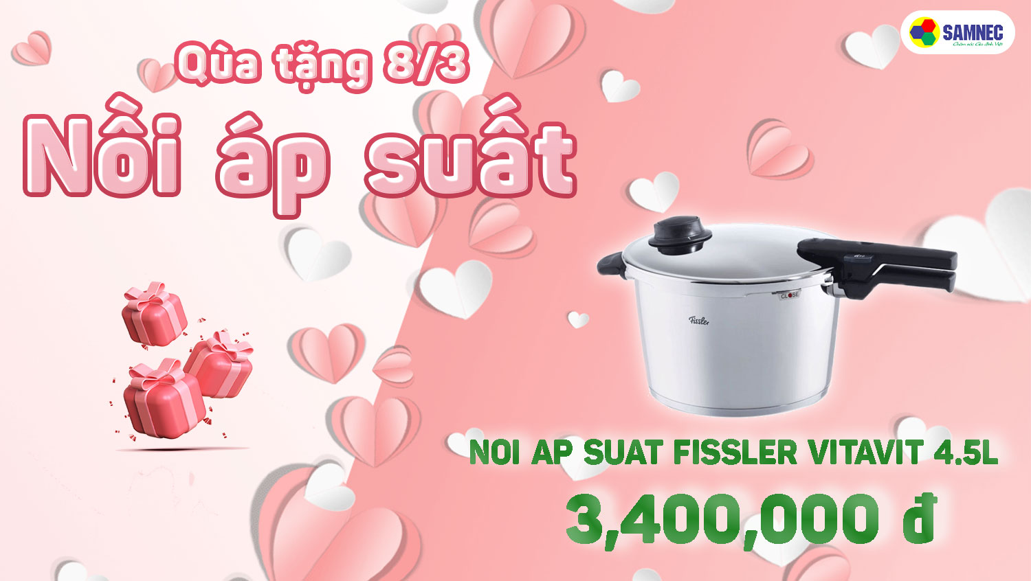 Khuyến mại 8/3 nồi áp suất