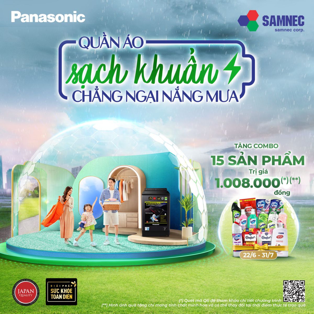 khuyến mại mua máy giặt Panasonic