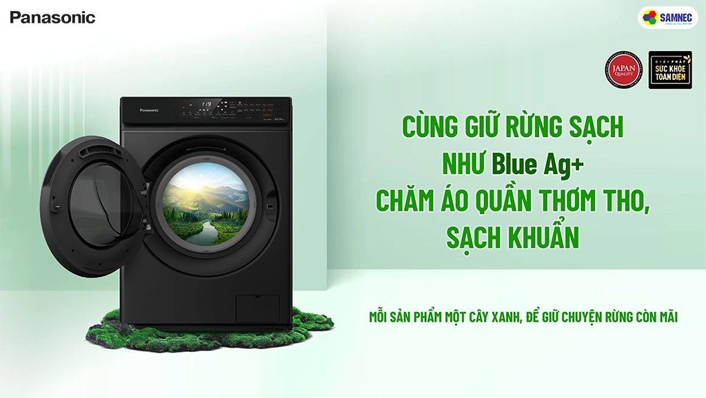 Công nghệ diệt khuển Blue Ag+ trên máy giặt Panasonic là gì
