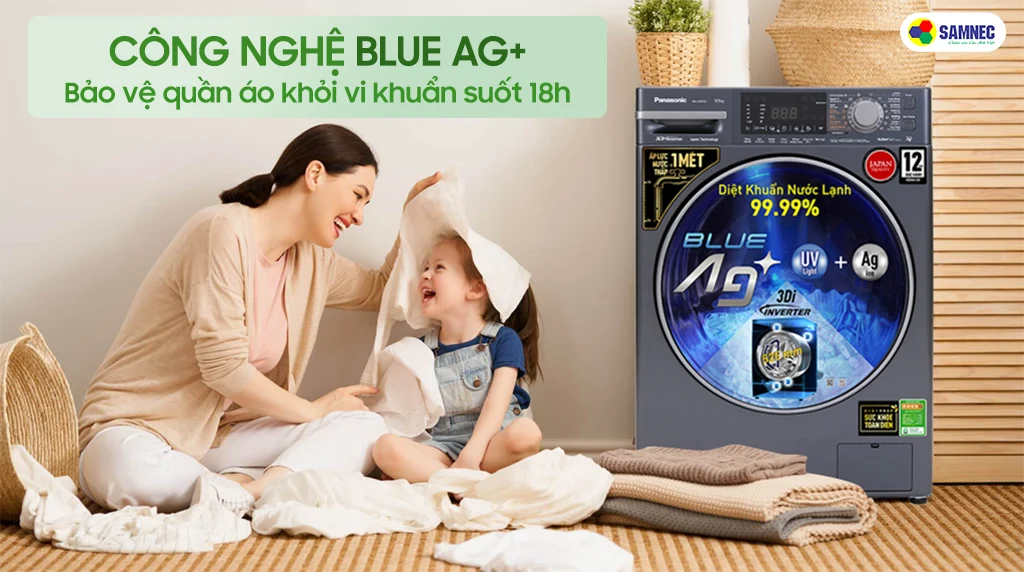 Công nghệ Blue Ag+ có tác dụng đến 28h trên quần áo