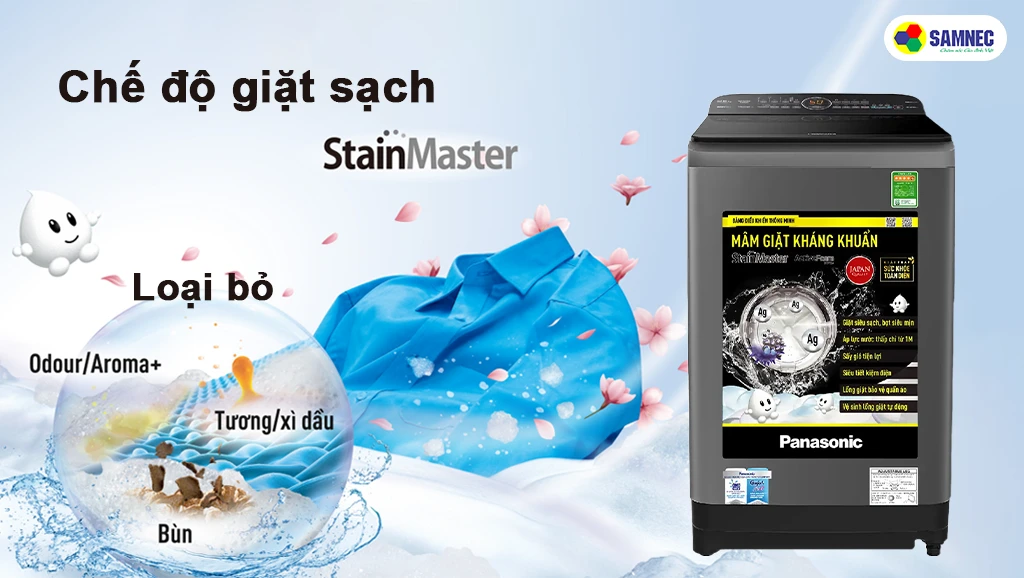 Máy giặt panasonic có Chế độ StainMaster