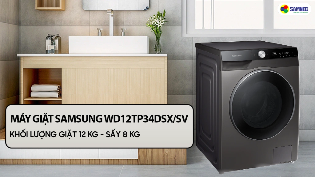 Thiết kế máy giặt lồng ngang samsung đẹp mắt