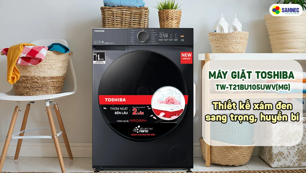 Máy giặt cửa trước Toshiba 9.5Kg TW-T21BU105UWV(MG)