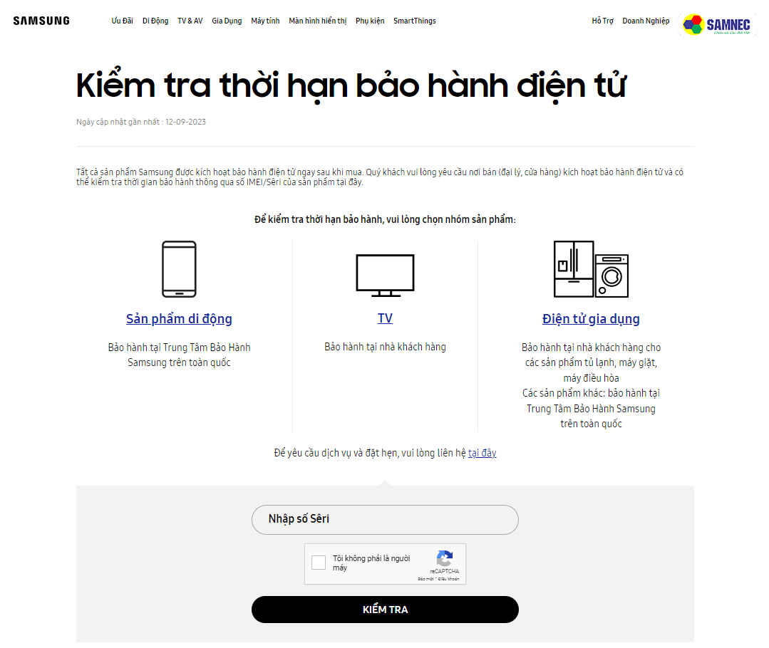 Tivi Samsung bảo hành bao lâu? Cách kiểm tra thời hạn bảo hành