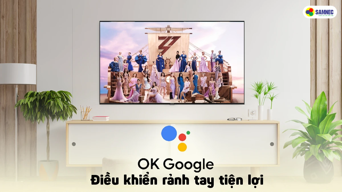 Điều khiển giọng nói trên tivi xiaomi 55 inch