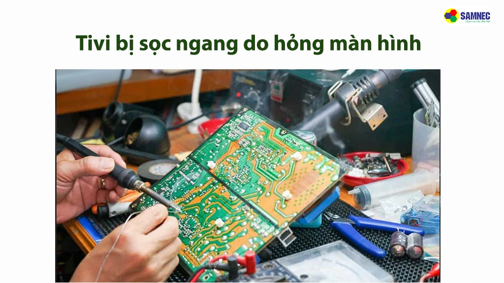 Cách khắc phục khi tivi bị hỏng màn hình.